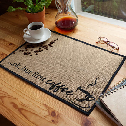 Coffee Bar Mat - Ok, But First Coffee Mat