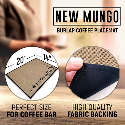 Coffee Bar Mat - Ok, But First Coffee Mat