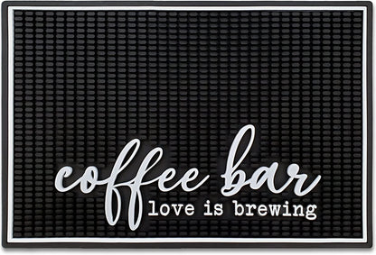 Coffee Bar Mat - Love Is Brewing