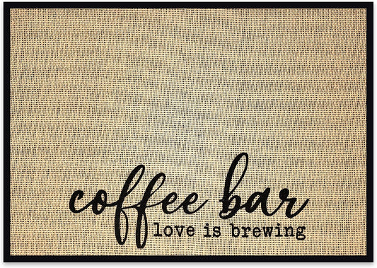 Coffee Bar Mat - Love is Brewing