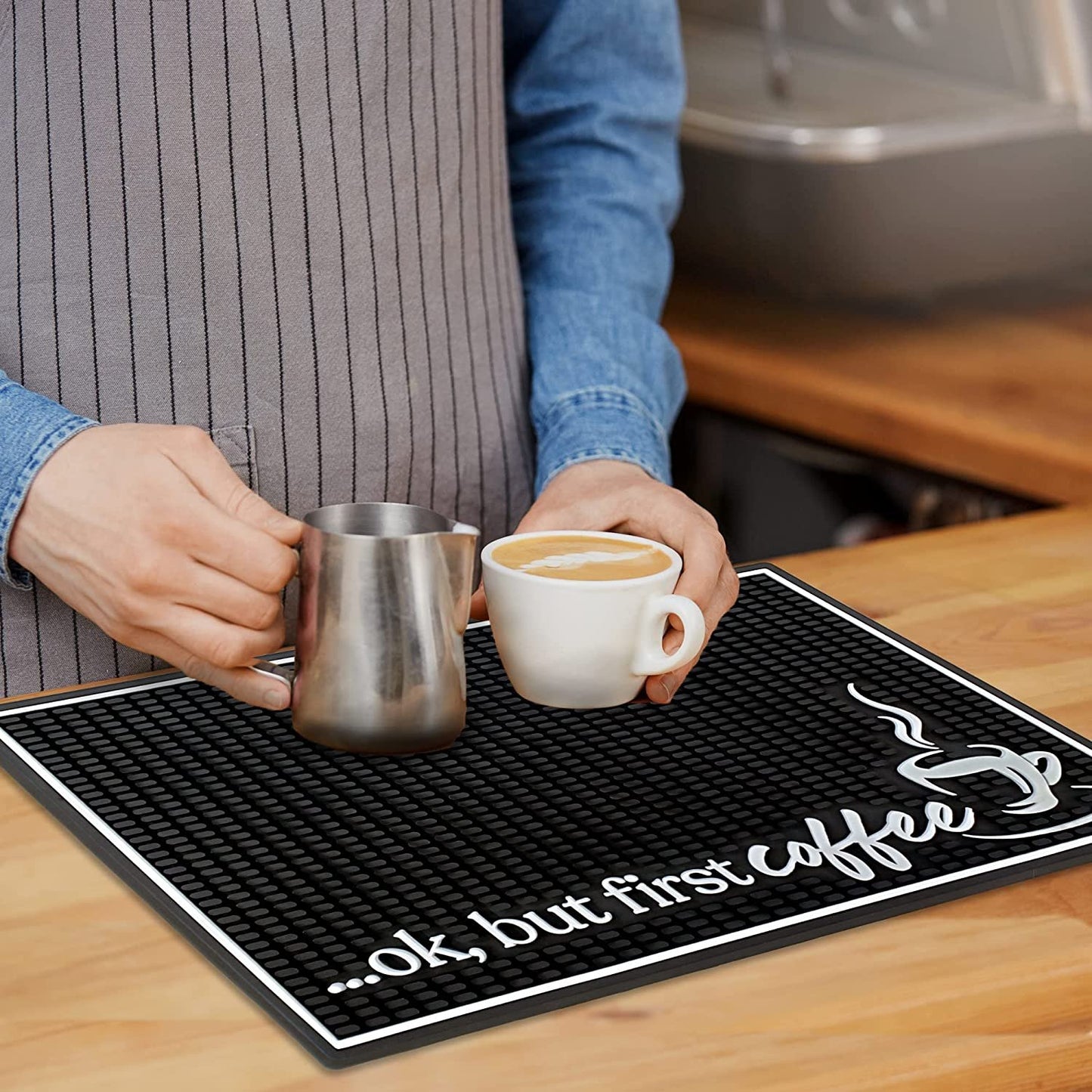 Coffee Bar Mat - Ok, But First Coffee