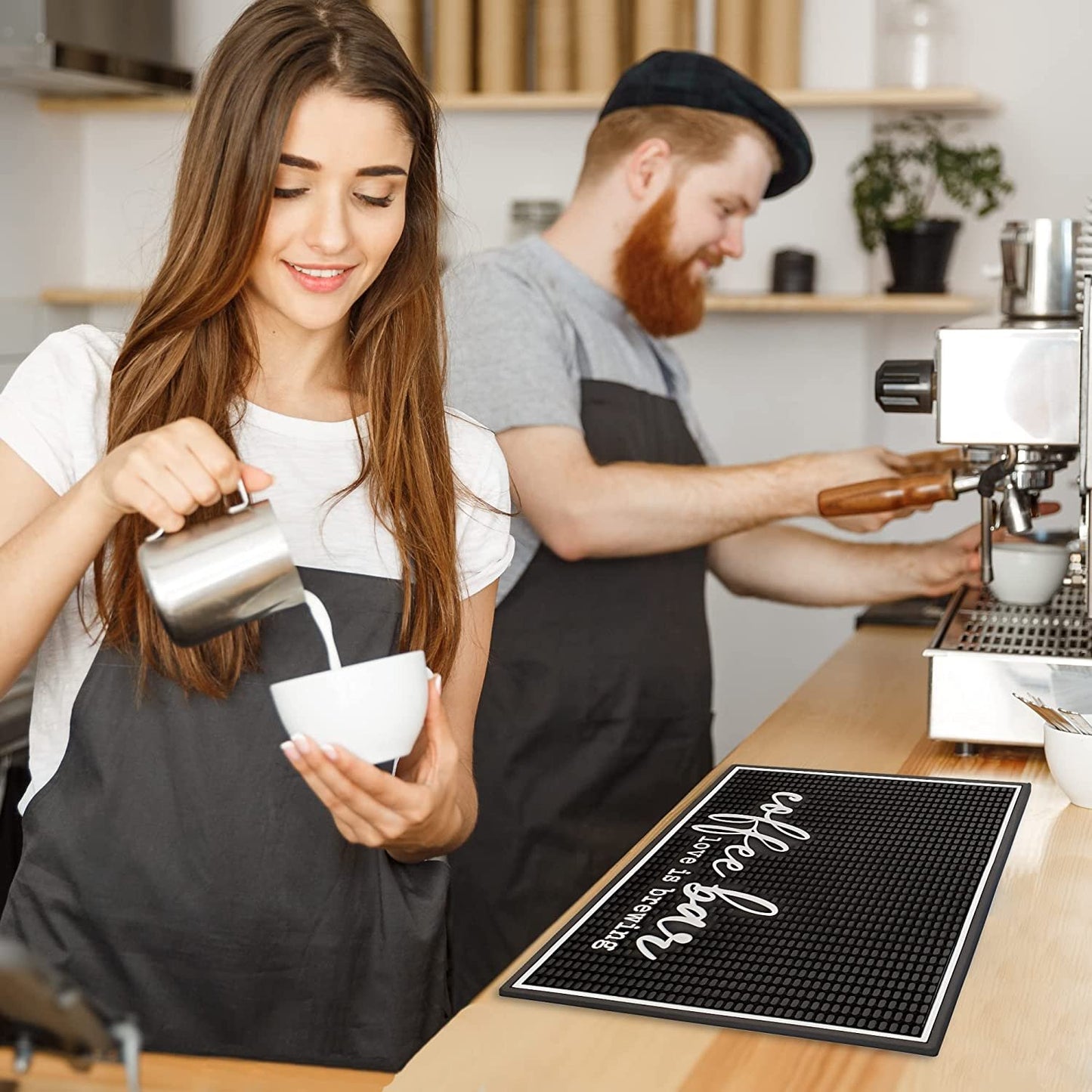 Coffee Bar Mat - Love Is Brewing